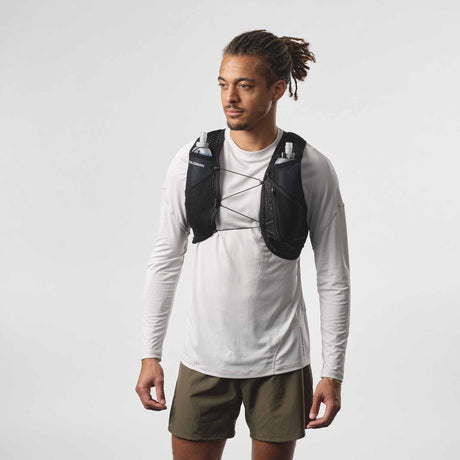 Salomon Active Skin 4 Running Hydration Vest - Black / Metal