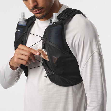 Salomon Active Skin 4 Running Hydration Vest - Black / Metal