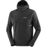 Salomon Sense Aero Hybrid veste mi-couche à demi-zip à capuchon pour homme - Deep Black