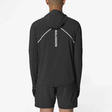 Salomon Sense Aero Hybrid veste mi-couche à demi-zip à capuchon pour homme - Deep Black