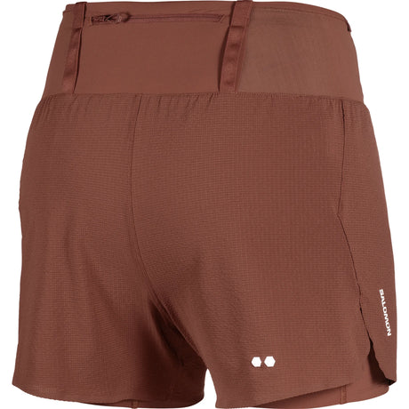 Salomon Sense Aero 2-en-1 short de trail 5 po pour femme - Burnt Umber