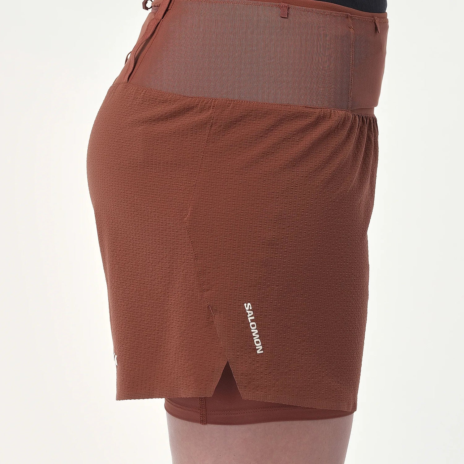 Salomon Sense Aero 2-en-1 short de trail 5 po pour femme - Burnt Umber
