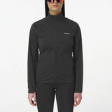 Salomon Sense Aero Softshell running jacket for women - Deep Black - worn
