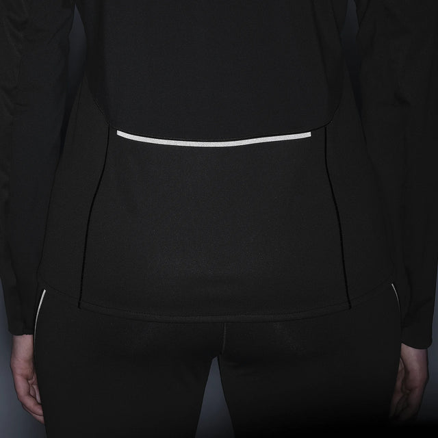 Salomon Sense Aero Softshell running jacket for women - Deep Black - worn