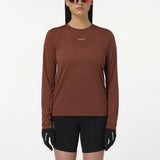 Salomon SHAKEout Core t-shirt de course à manches longues pour femme - Burnt Umber