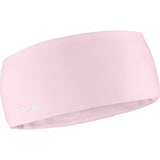 Salomon Run Tech unisex winter running headband - Icy Pink - front view