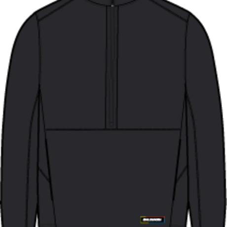 Salomon Thernova chandail polaire demi-zip pour femme – Deep Black (vue technique)