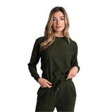 Lolë Lolë haut à manches longues col rond Om Tech pour femme