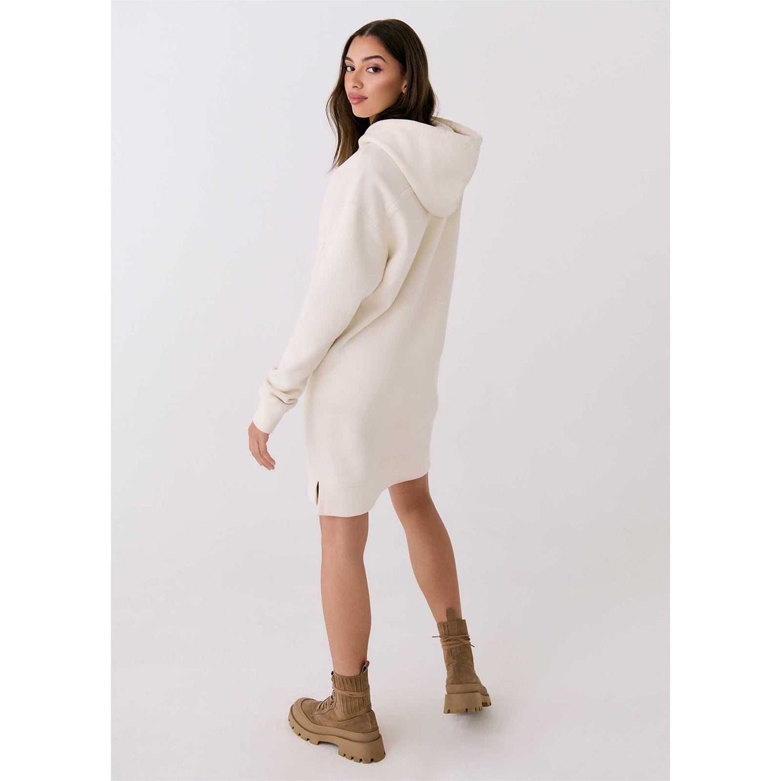 Lolë Lolë robe à capuchon en molleton Icon pour femme