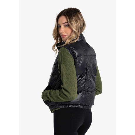 Lolë Lolë veste sans manches en duvet Rose pour femme - Noir