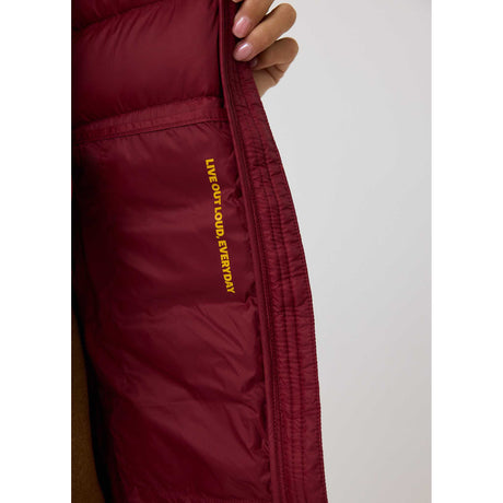 Lolë Claudia manteau duvet doublure- rouge toscane