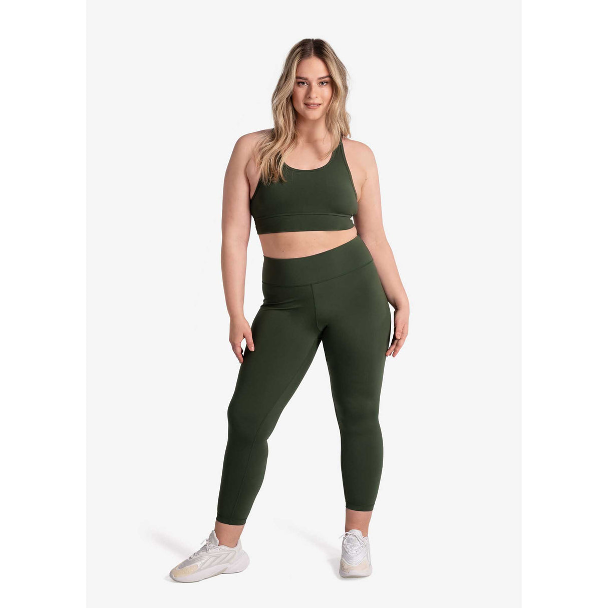 Lolë legging Comfort Stretch femme face - kombu