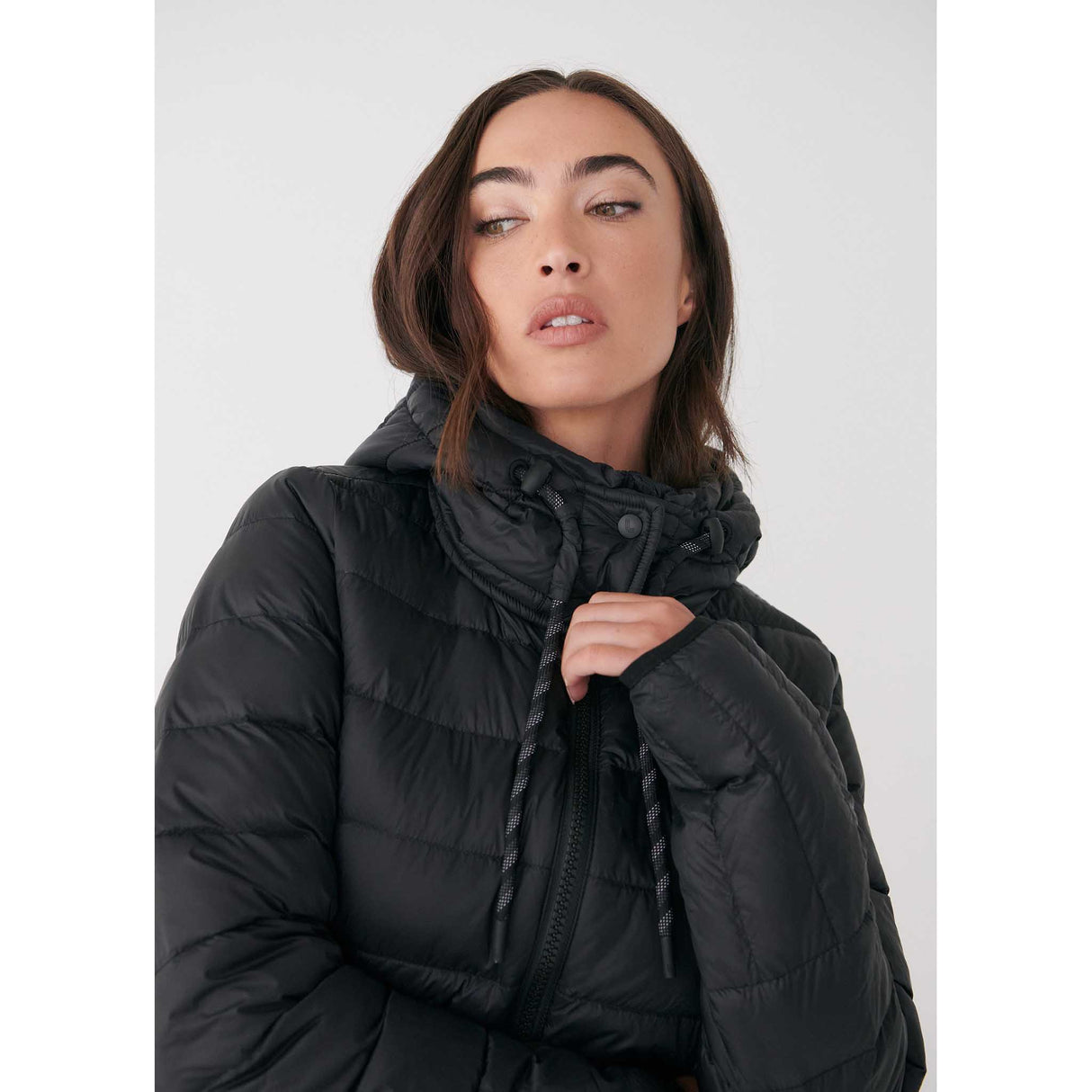 Lolë manteau en duvet Emeline pour femme col - Noir