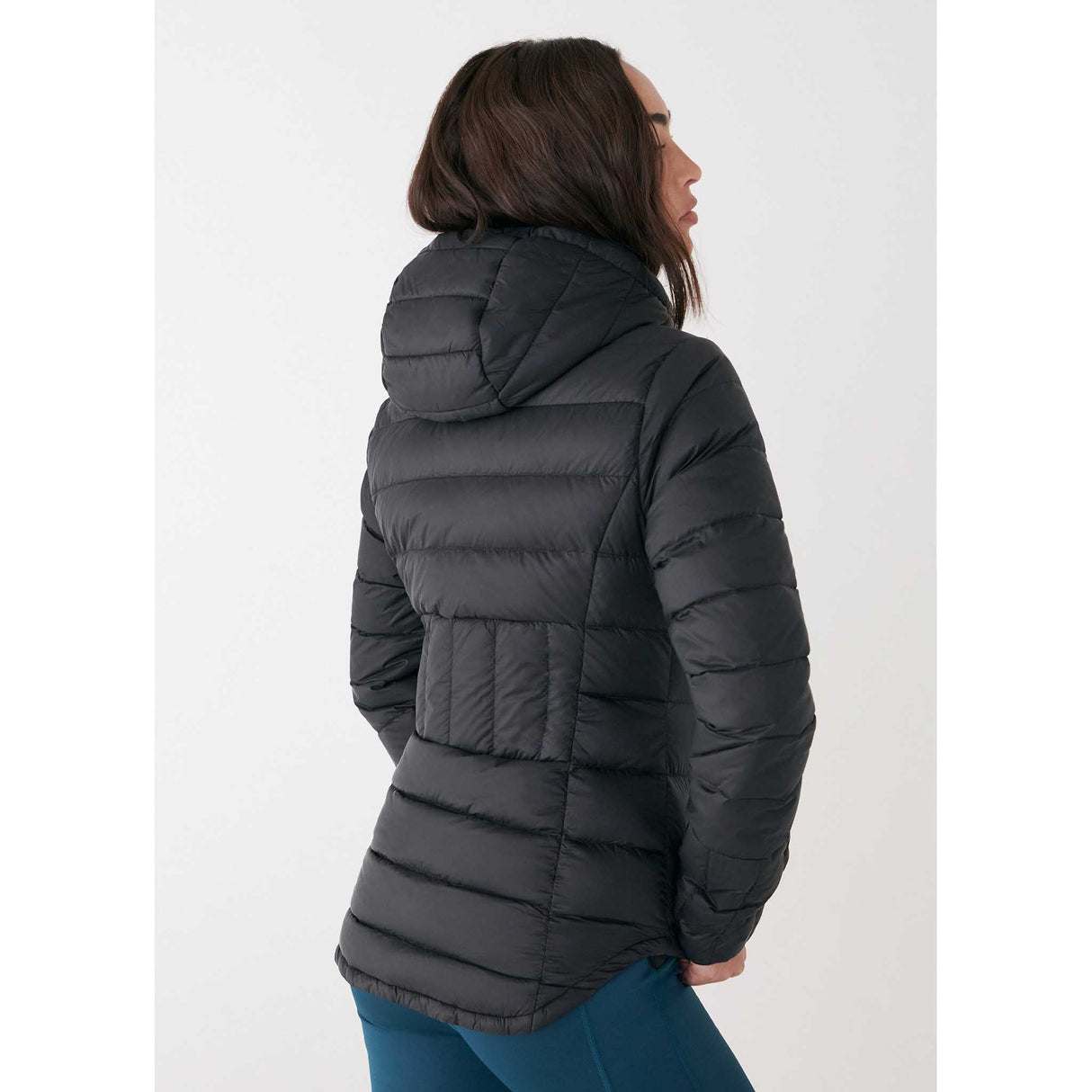 Lolë manteau en duvet Emeline pour femme dos - Noir