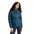 Lolë manteau court en duvet Emeline femme -bleu fjord