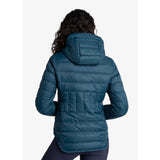 Lolë manteau court en duvet Emeline femme dos-bleu fjord