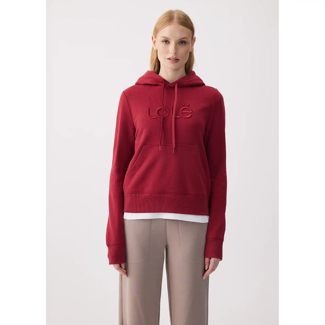 Lolë chandail à capuchon icone pour femme - Grenat