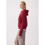 Lolë chandail à capuchon icone pour femme - Grenat