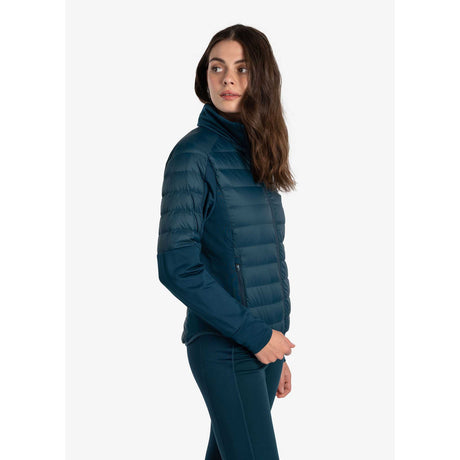 Lolë manteau coupe-vent isolé Just pour femme lateral- bleu fjord