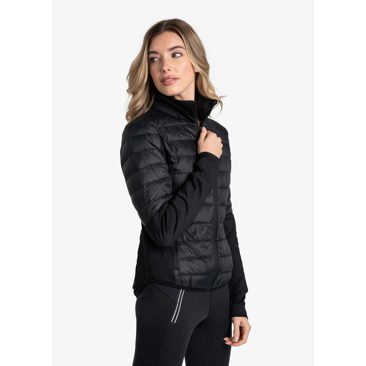 Lolë manteau coupe-vent isolé Just pour femme lateral - noir