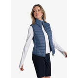 Lolë veste sans manches isolée Just pour femme lateral - bleu acier