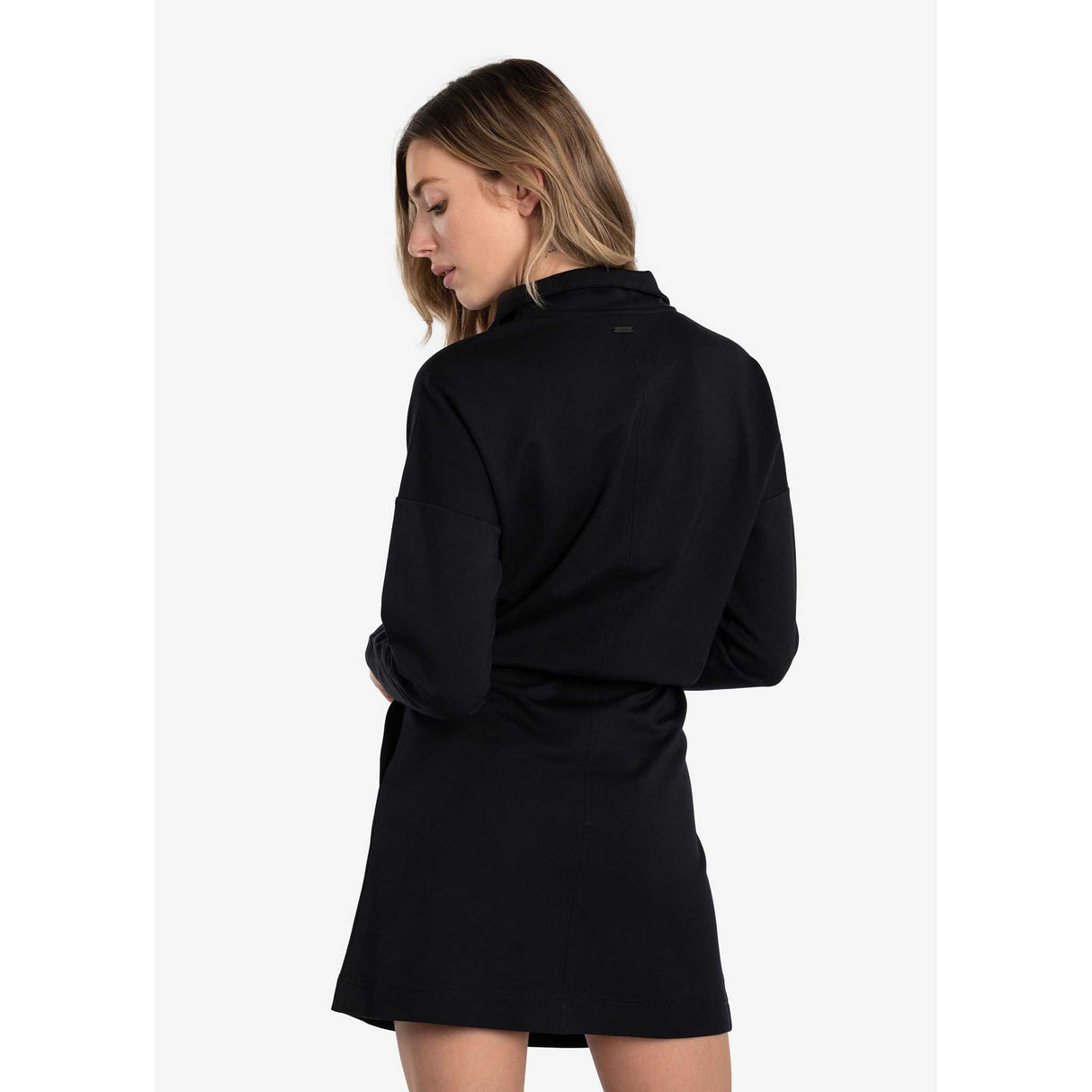 Lolë Mindset robe à col zippé taille dos- noir