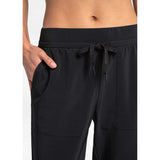 Lole Olivie Joggers pantalon femme taille - noir / blanc