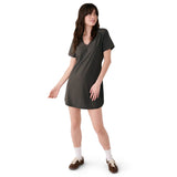 Lolë Robe col en V Olivie - Vert olive
