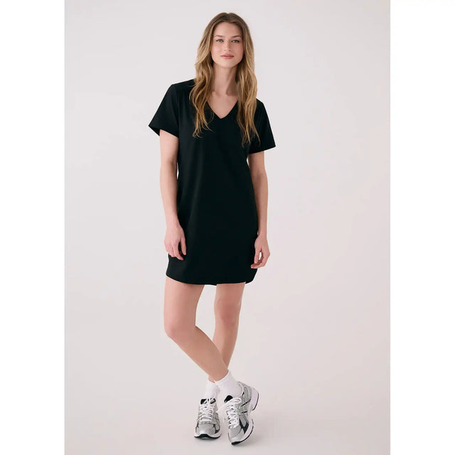 Lolë Robe col en V Olivie - Noir