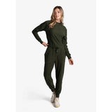 Lolë Om Tech pantalon jogger femme face- kombu chiné