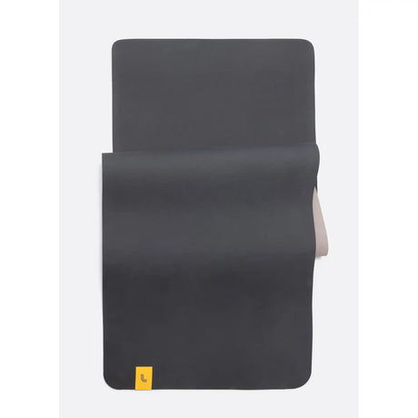 Lolë tapis de yoga Pose avec sangle - Noir / Galet
