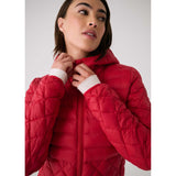 Lolë manteau isolé The Base pour femme col- Crimson
