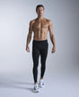 2XU compression running tights for men - Black / Black