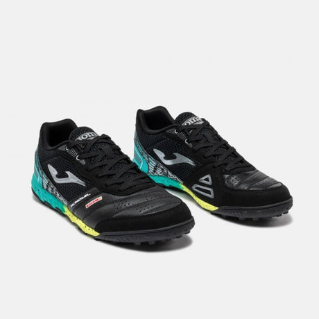 Joma Mundial 26 turf, black and turquoise - inner side view
