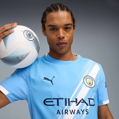 Maillot Puma Manchester City FC 2025/26 Authentique adulte - Team Light Blue / PUMA White