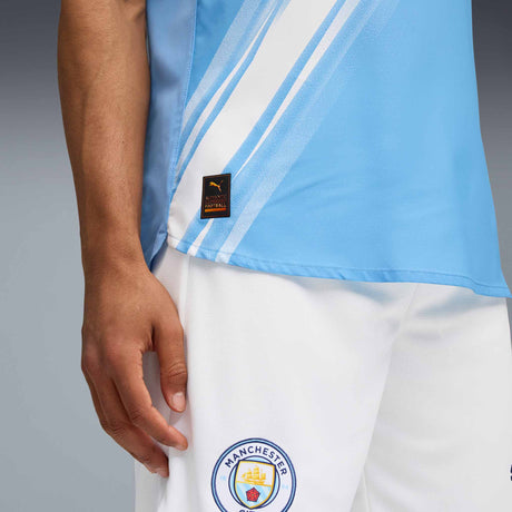 Maillot Puma Manchester City FC 2025/26 Authentique adulte - Team Light Blue / PUMA White
