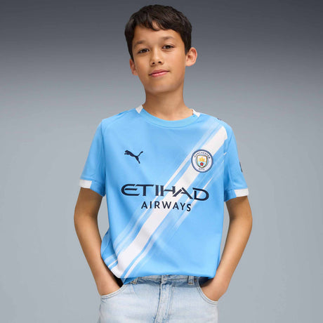 Maillot Manchester City FC 2025/26 enfant - Team Light Blue / PUMA White