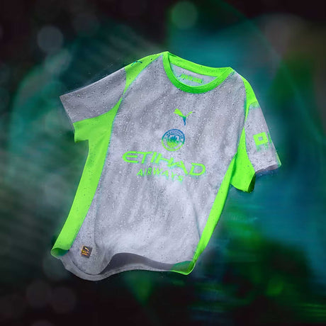 Maillot Manchester City FC 25/26 Third Puma pour enfants - Cool Weather / Pro Green