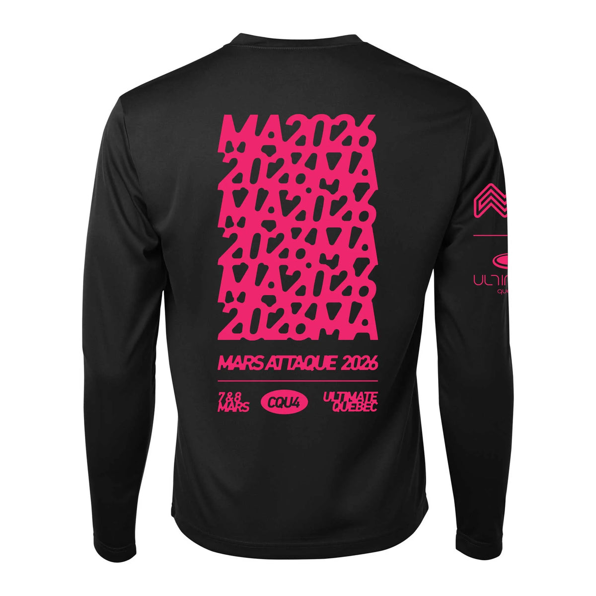 T-Shirt Manches Longues Mars Attaque 2026 - Noir