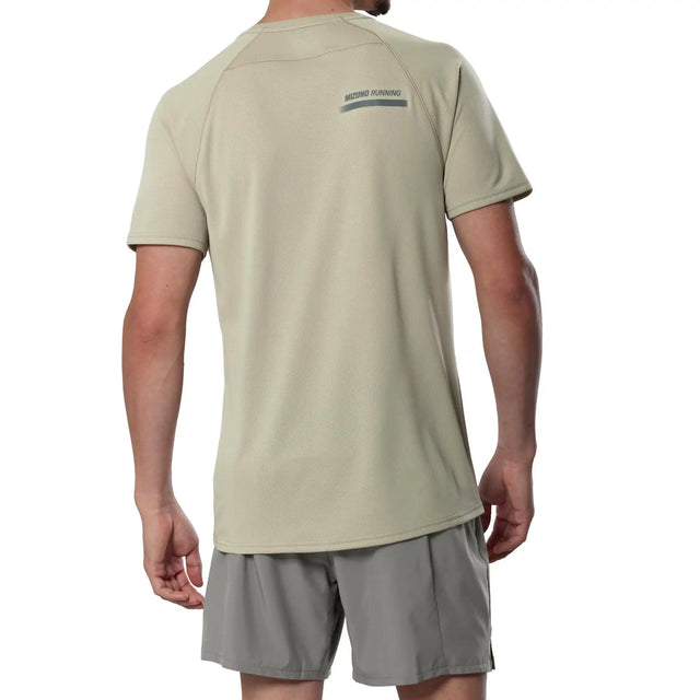 Mizuno DryAeroFlow T-shirt de course à pied pour homme - Elm