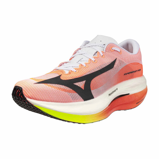 Mizuno Hyperwarp Pro Unisex Carbon Plate Running Shoes - White / Black
