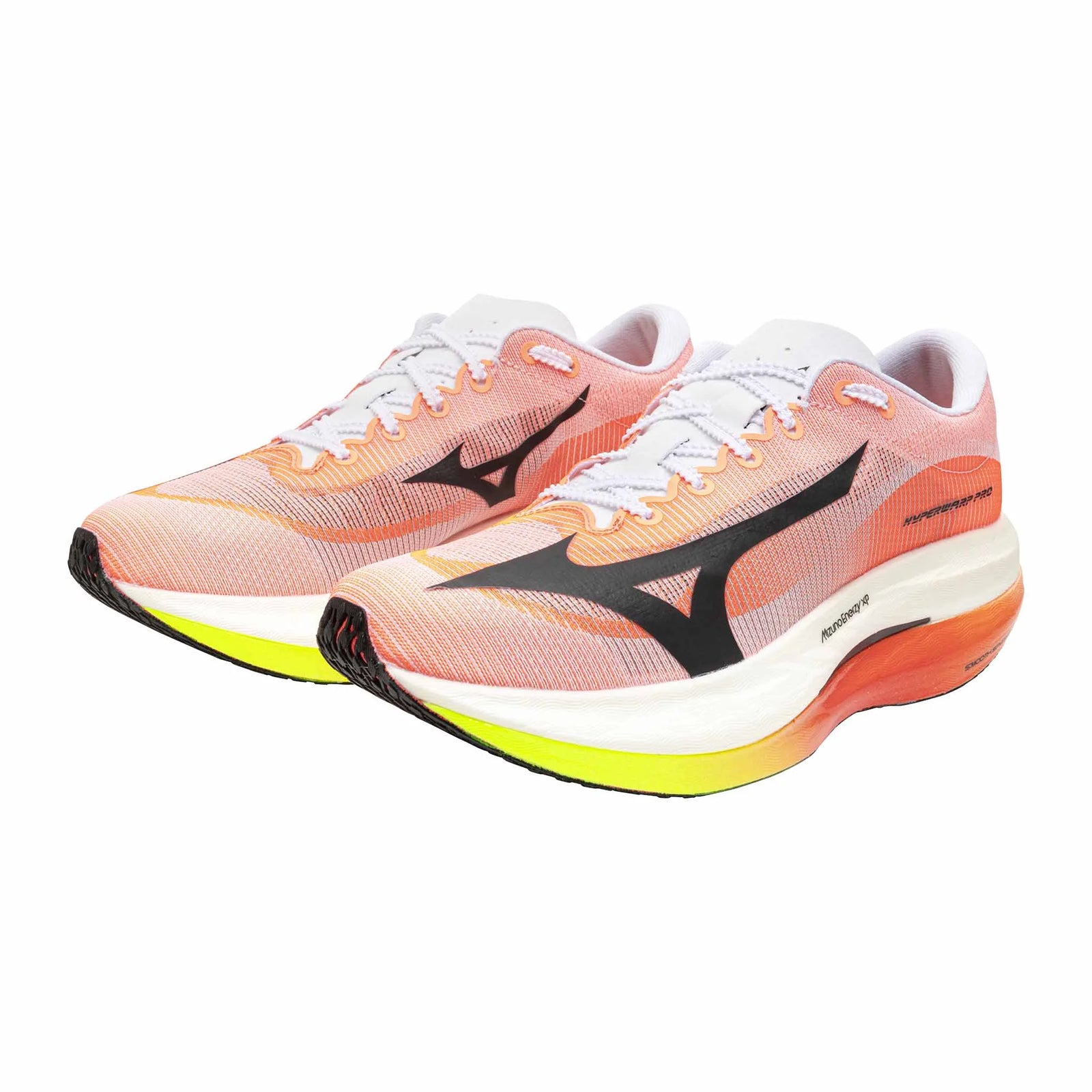 Mizuno Hyperwarp Pro Unisex Carbon Plate Running Shoes - White / Black