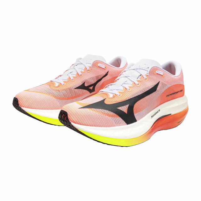 Mizuno Hyperwarp Pro Unisex Carbon Plate Running Shoes - White / Black