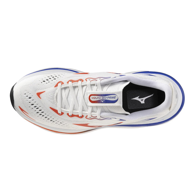 Mizuno Sky Prime chaussure de course à pied pour homme, coloris White / Orange.com — vue 4