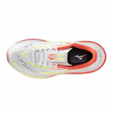 Mizuno Sky Prime chaussure de course à pied pour femme, coloris White / Lime Pulp — vue 5
