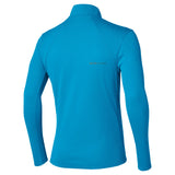 Mizuno Thermal Charge half-zip long-sleeve running shirt for men, Blue Jewel — view 2