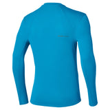 Mizuno Thermal Charge long-sleeve running shirt for men, Blue Jewel — view 2