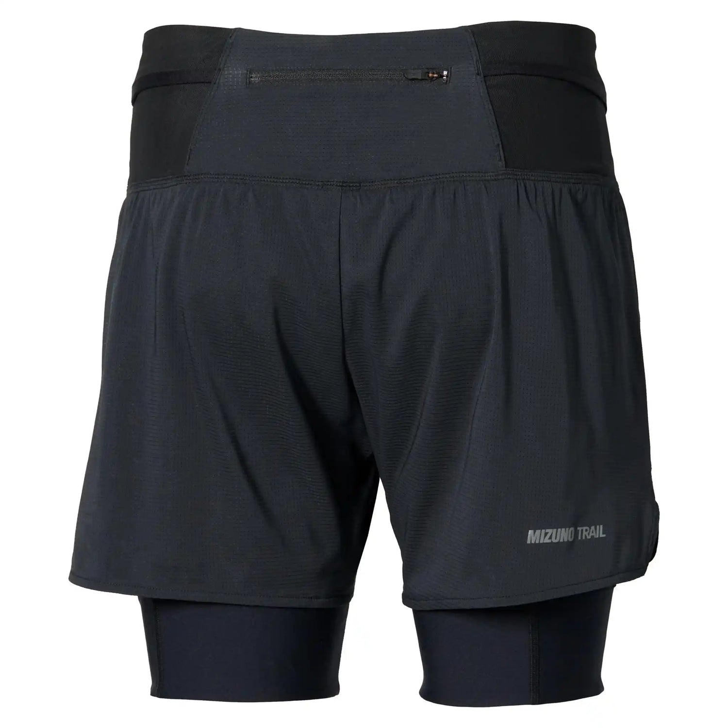 Mizuno short de course à pied multipoches 2-en-1 pour femme - Noir