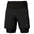 Mizuno short de course à pied multipoches 2-en-1 pour homme - Noir
