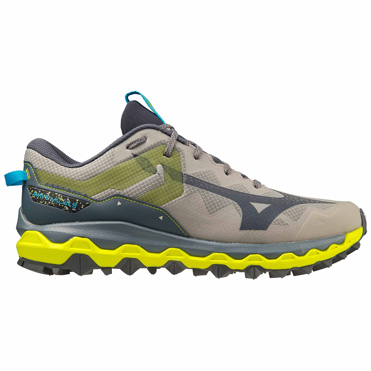 Mizuno Wave Mujin 9 chaussure de course à pied en sentier homme - Ghost Grey / Ombre Blue